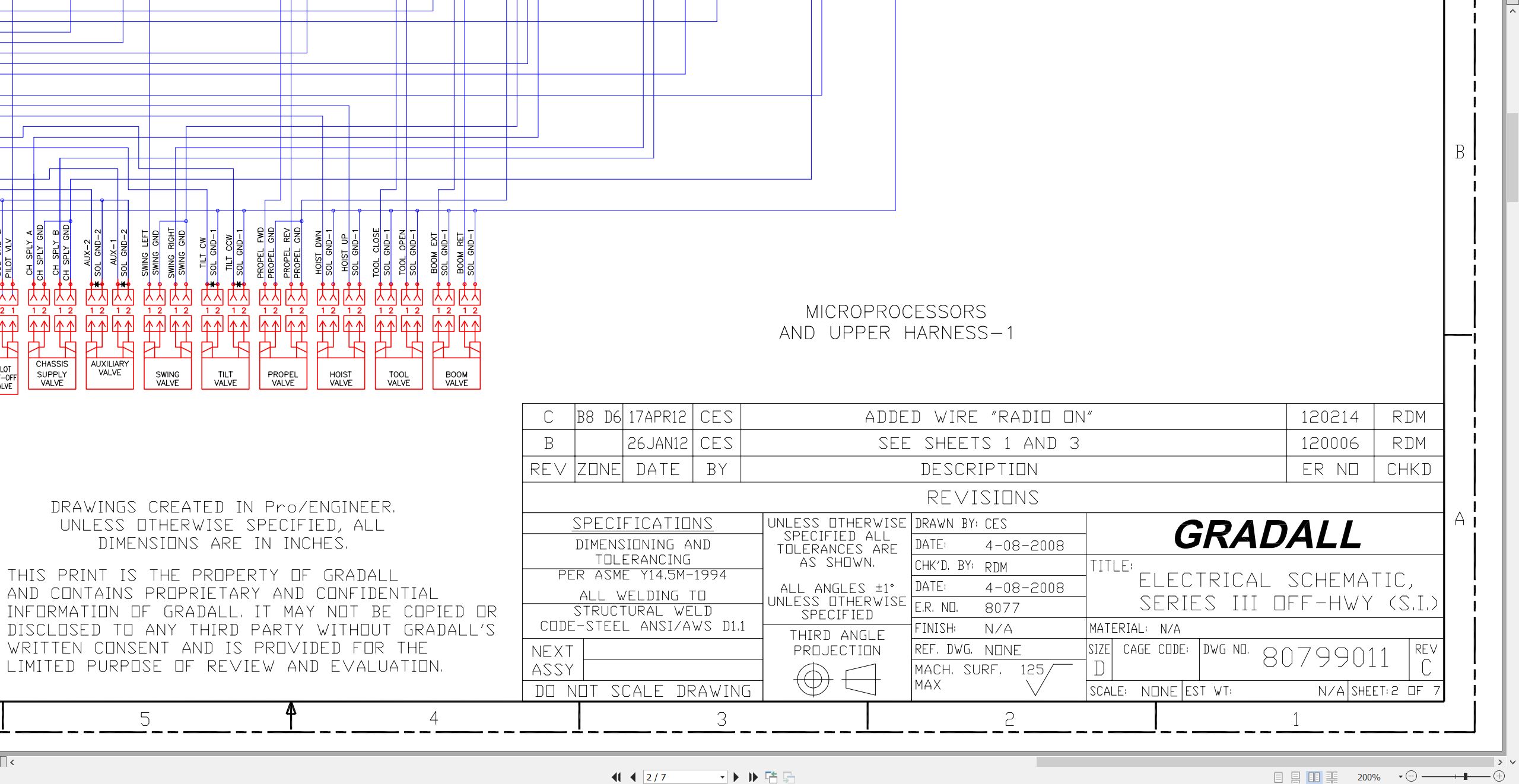 Gradall Telescopic Hydraulic Excavator XL3310 Operators Parts Service Manual (3)