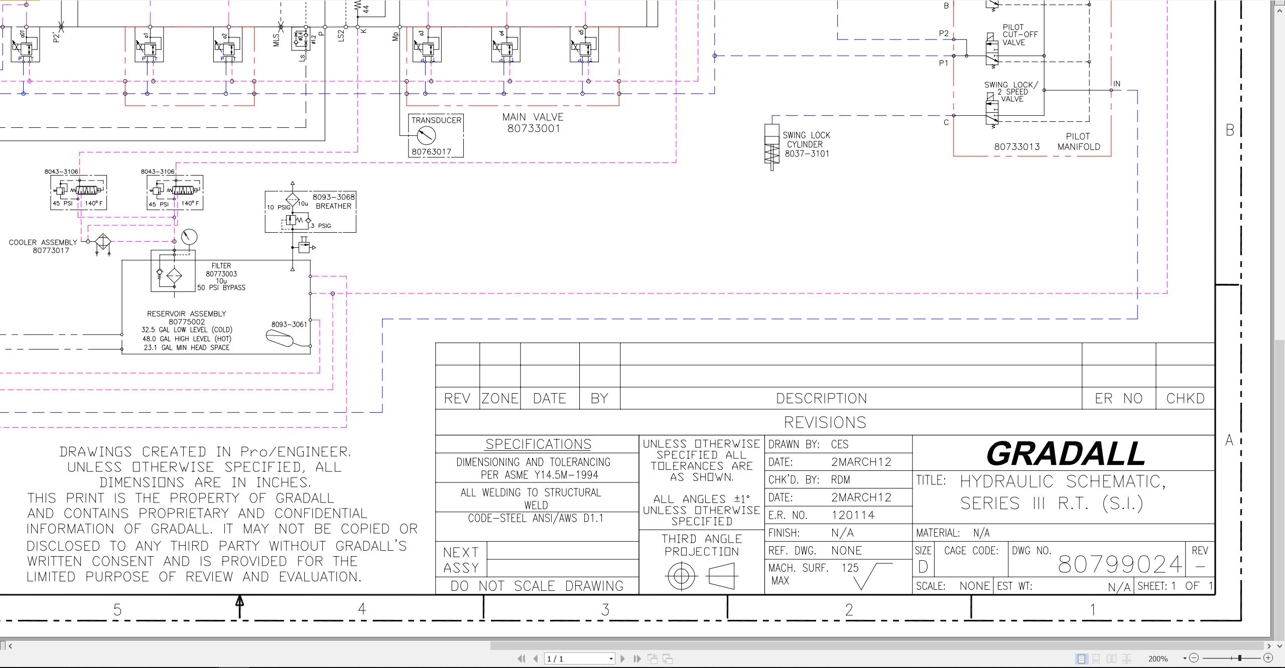 Gradall Telescopic Hydraulic Excavator XL3310 Operators Parts Service Manual (4)