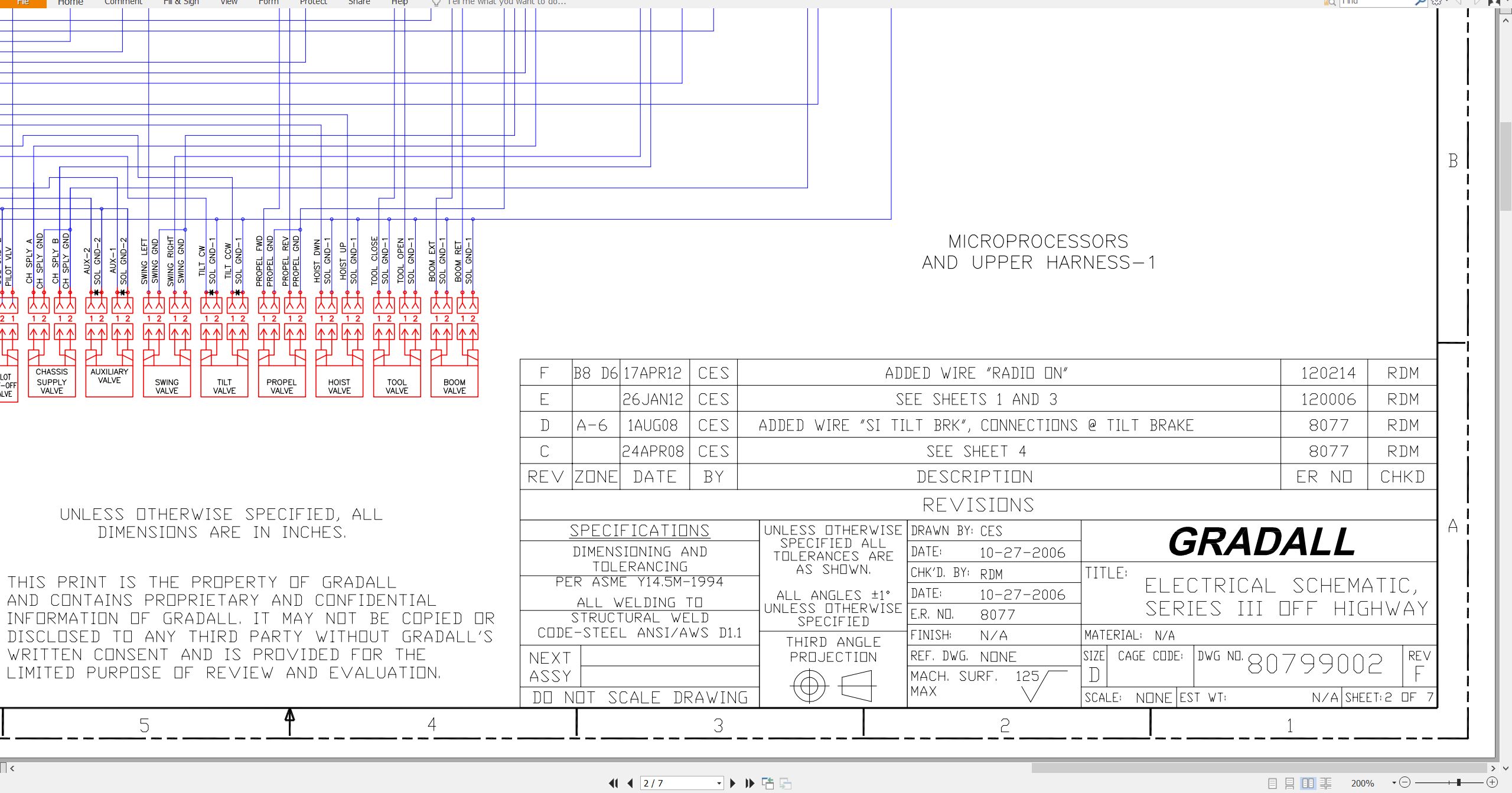 Gradall Wheeled Excavator XL3300III Operators Parts Service Manual (3)