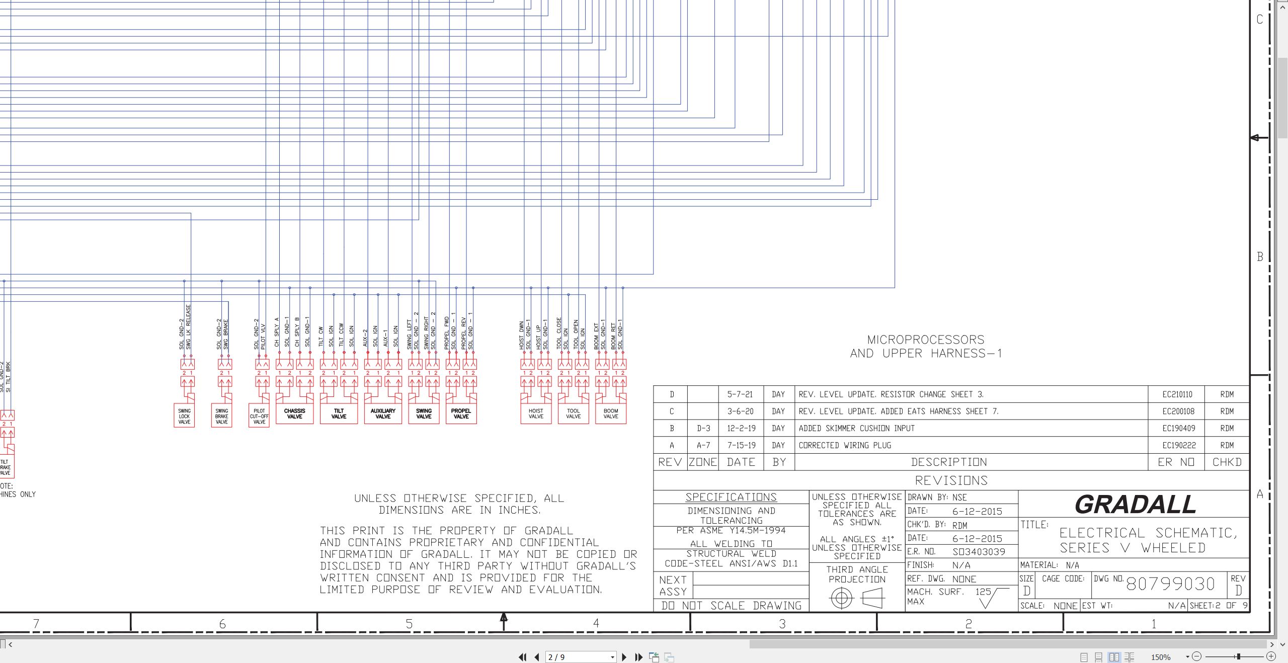 Gradall Wheeled Excavator XL4300V Operators Parts Service Manual (3)