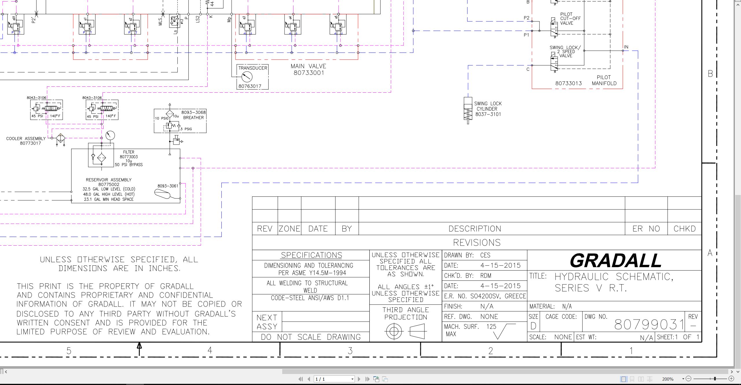 Gradall Wheeled Excavator XL4300V Operators Parts Service Manual (4)
