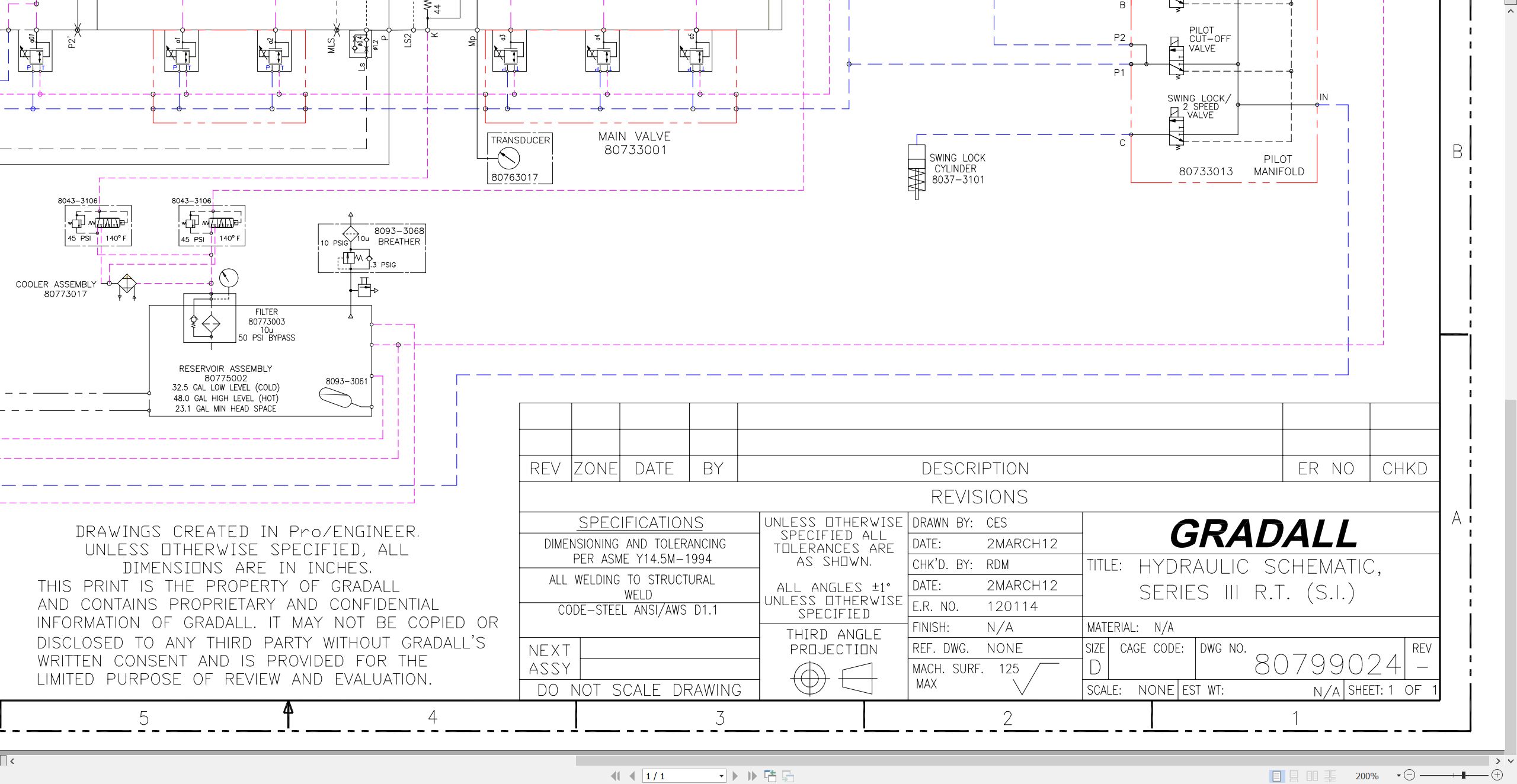 Gradall Wheeled Excavator XL5300 Operators Parts Service Manual (4)