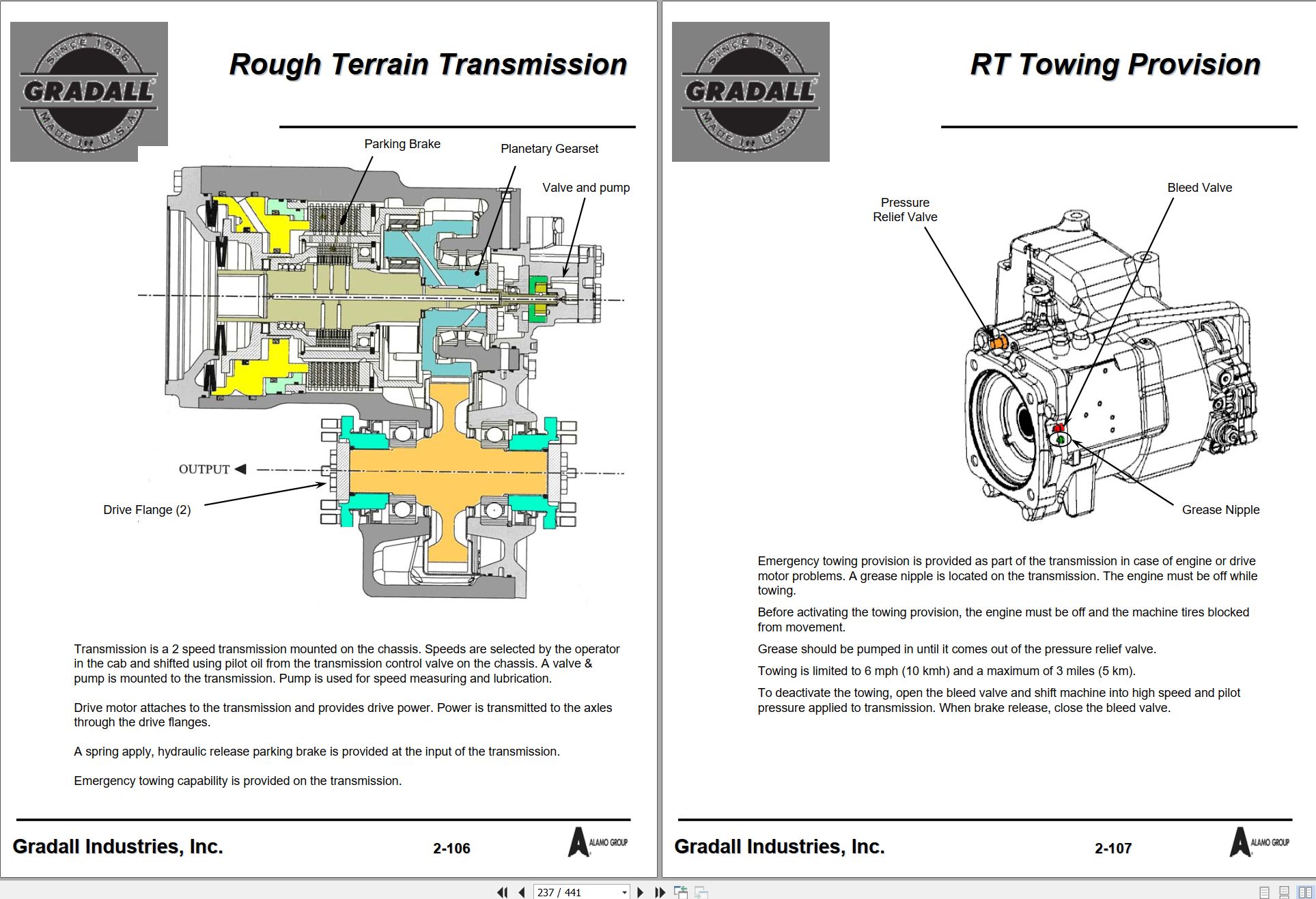 Gradall Wheeled Excavator XL5300III Operators Parts Service Manual (2)