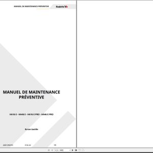 Haulotte Articulating Boom HA16 E to HA46 E PRO Maintenance Manual 4001296570 01.2024 FR (1)