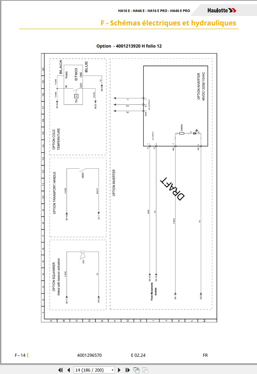 Haulotte Articulating Boom HA16 E to HA46 E PRO Maintenance Manual 4001296570 01.2024 FR (2)