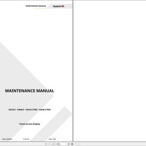 Haulotte Articulating Boom HA16 E to HA46 E PRO Maintenance Manual 4001296580 10.2023 EN (1)