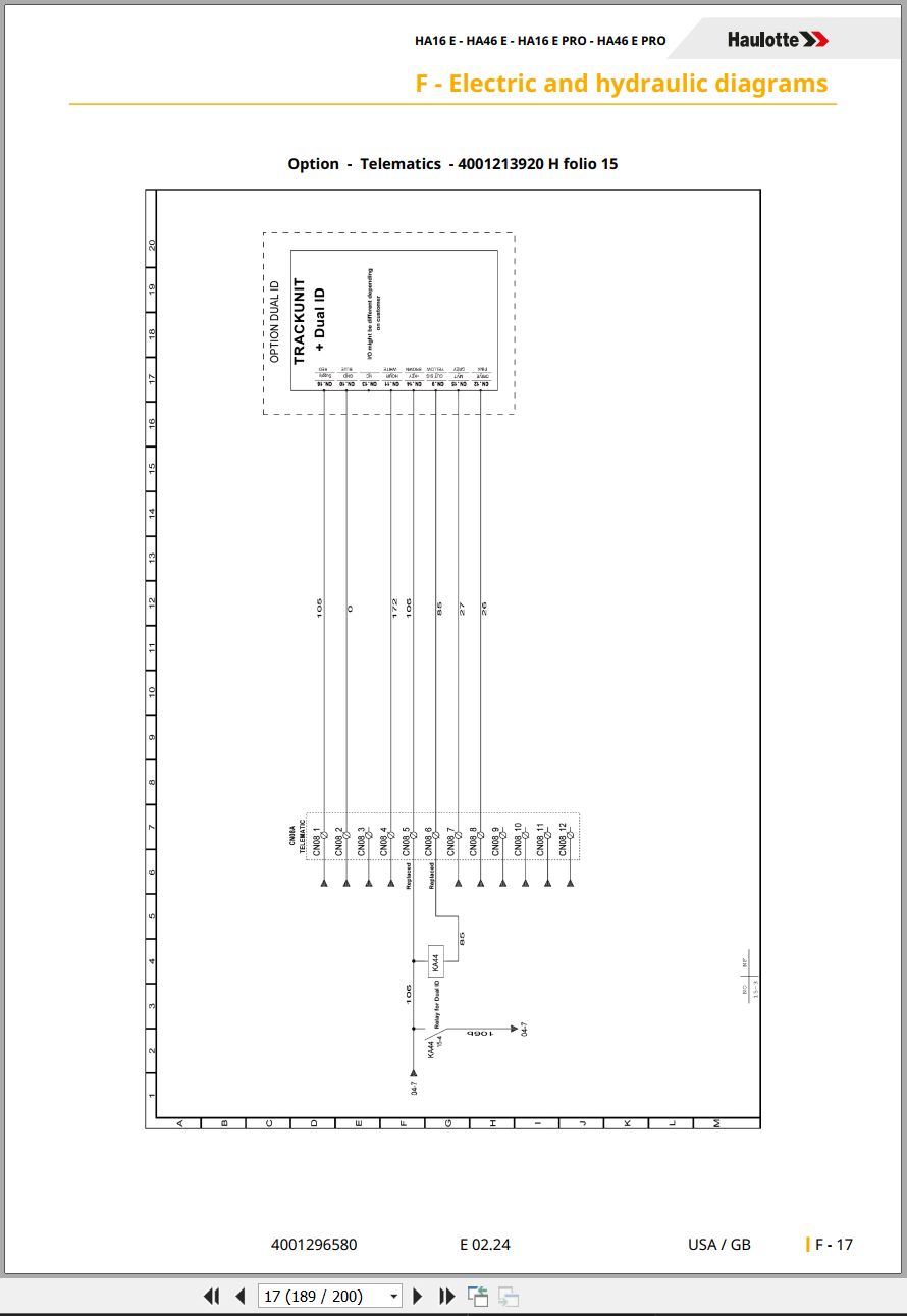 Haulotte Articulating Boom HA16 E to HA46 E PRO Maintenance Manual 4001296580 10.2023 EN (3)
