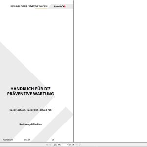 Haulotte Articulating Boom HA16 E to HA46 E PRO Maintenance Manual 4001296610 01.2024 DE (1)