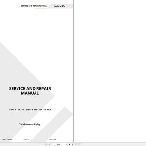 Haulotte Articulating Boom HA16 E to HA46 E PRO Service Repair Manual 4001296660 10.2025 EN (1)