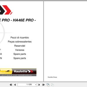 Haulotte Articulating Boom HA16 E to HA46 E PRO Spare Parts Catalog 4001305140 03.2025 EN FR (1)