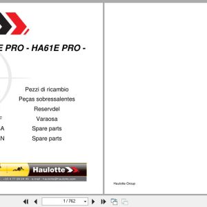 Haulotte Articulating Boom HA20 E to HA61 E PRO Spare Parts Catalog 4001371790 07.2025 EN FR (1)