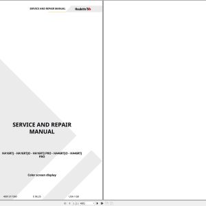 Haulotte Articulating Boom Lift HA16RTJ to HA16RTJPRO Service Repair Manual 4001317360 06.2025 EN (1)