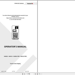 Haulotte Articulating Boom Lift HA20LE to HA61LE PRO Operators Manual 4001311400 07.2025 EN (1)