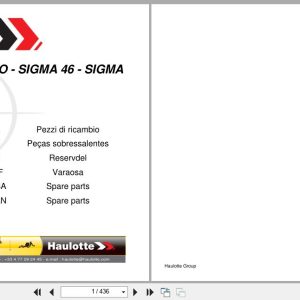 Haulotte Articulating Booms SIGMA 16 to SIGMA 46 PRO Spare Parts Catalog 4001124690 02.2026 EN FR (1)