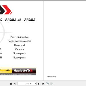 Haulotte Articulating Booms SIGMA 16 to SIGMA 46 PRO Spare Parts Catalog 4001124690 03.2025 EN FR (1)