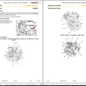 Haulotte Kubota Engine D1503 M E3 to V2403 M DI E3 Repair Maintenance Sheets MS0029 02.2022 FR (1)