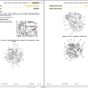 Haulotte Kubota Engine D1503 M E3 to V2403 M DI E3 Repair Maintenance Sheets MS0029A 02.2022 EN (1)