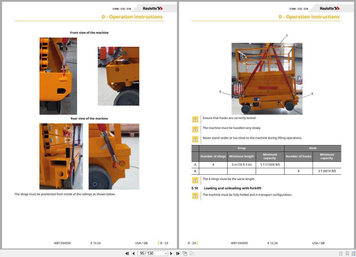 Haulotte Scissor Lift C10N C12 C14 Operators Manual 4001334350 03.2025 EN (2)