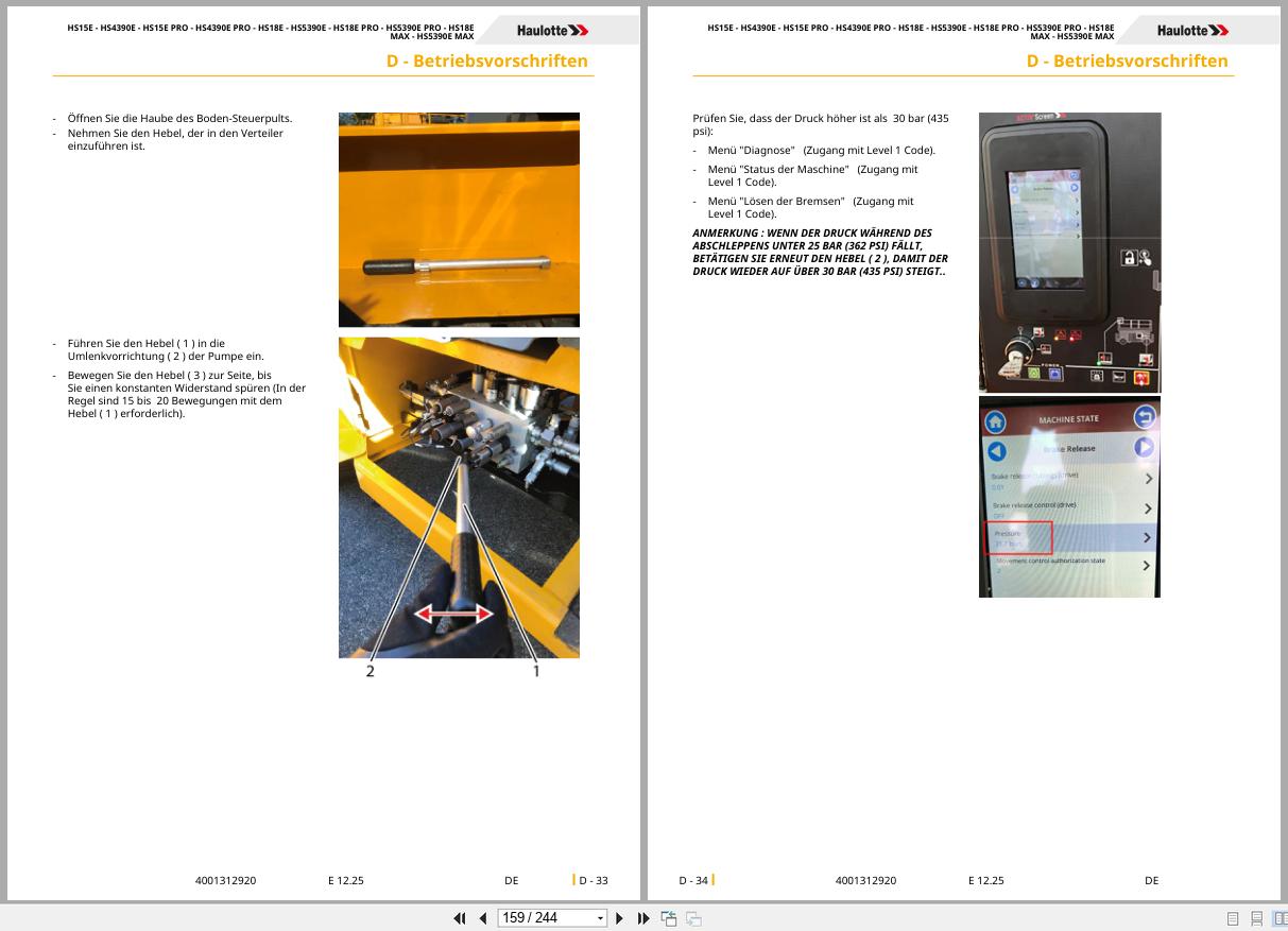 Haulotte Scissor Lift HS15E to HS5390E MAX Operators Manual 4001312920 12.2025 DE (2)