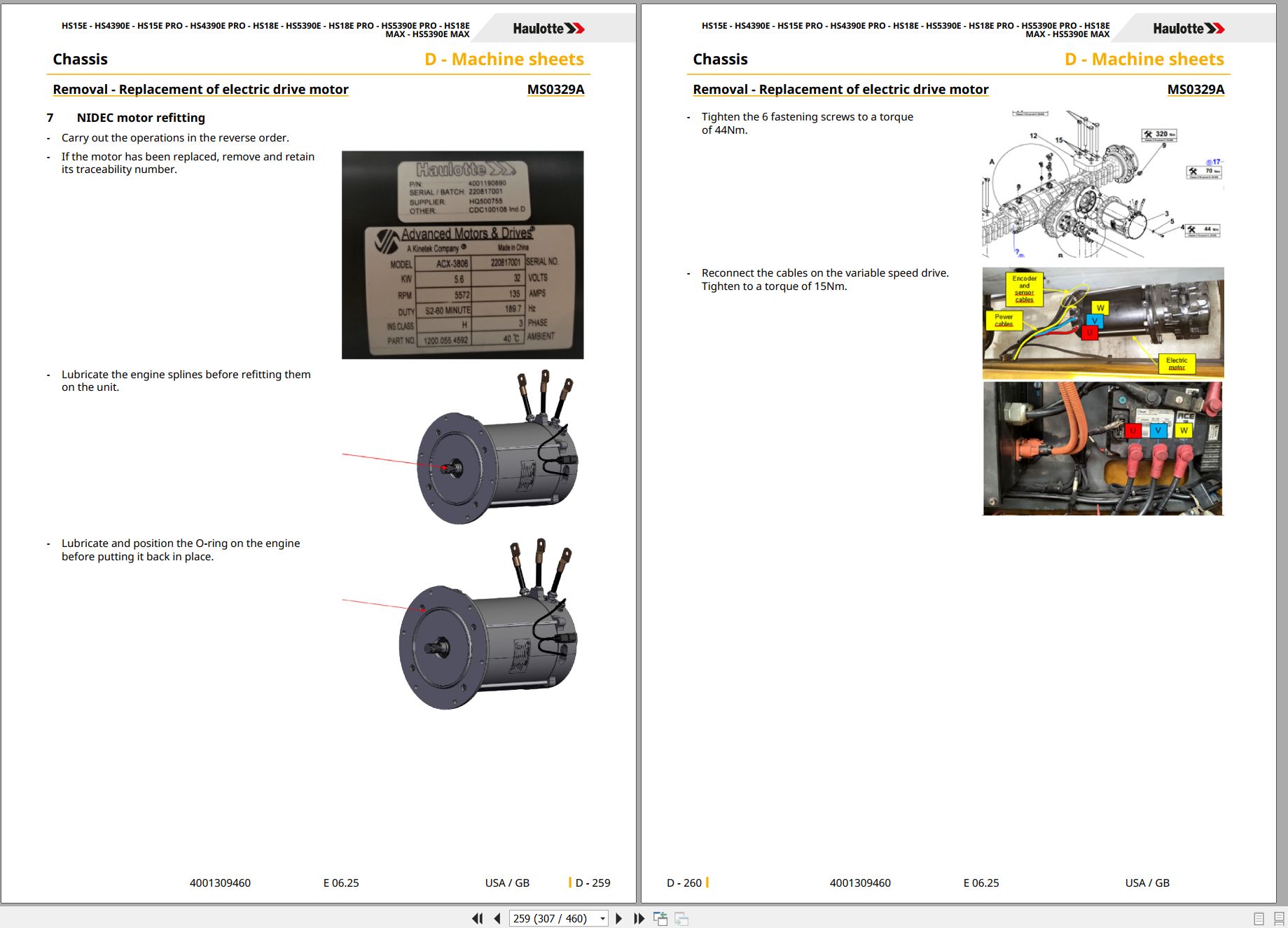 Haulotte Scissor Lift HS15E to HS5390E MAX Service Repair Manual 4001309460 06.2025 EN (2)