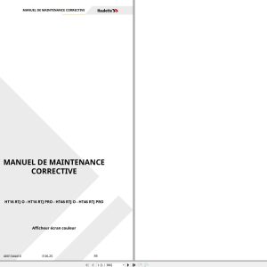 Haulotte Telescopic Booms HT16 RTJ O to HT46 RTJ PRO Maintenance Manual 4001344410 06.2025 FR (1)