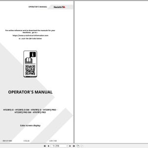 Haulotte Telescopic Booms HT23RTJ O to HT67RTJ PRO Operators Manual 4001311860 02.2026 EN (1)