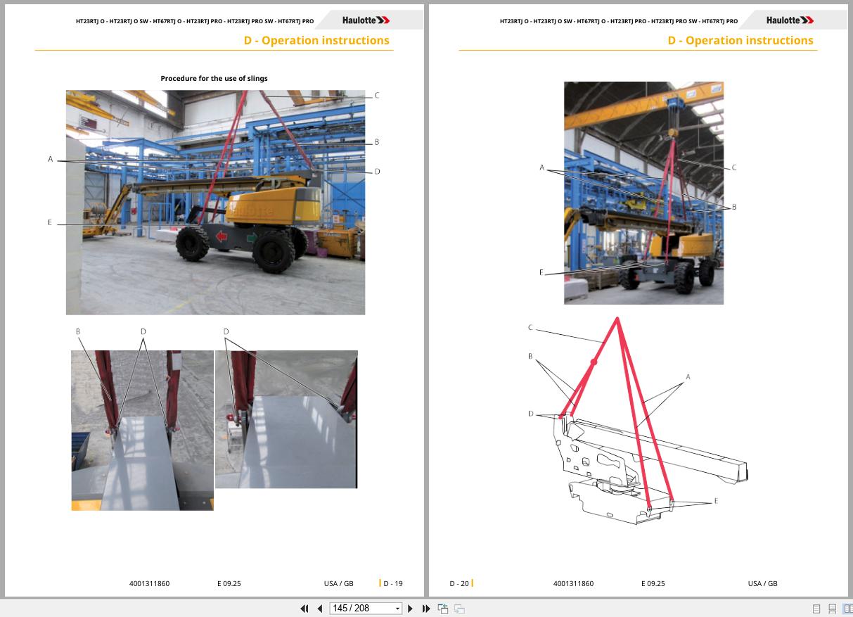 Haulotte Telescopic Booms HT23RTJ O to HT67RTJ PRO Operators Manual 4001311860 09.2025 EN (2)