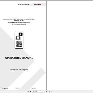 Haulotte Telescopic Booms HT43 RTJ PRO HT132 RTJ PRO Operators Manual 4001324130 03.2025 EN (1)