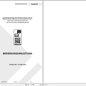 Haulotte Telescopic Booms HT43 RTJ PRO HT132 RTJ PRO Operators Manual 4001324160 03.2025 DE (1)
