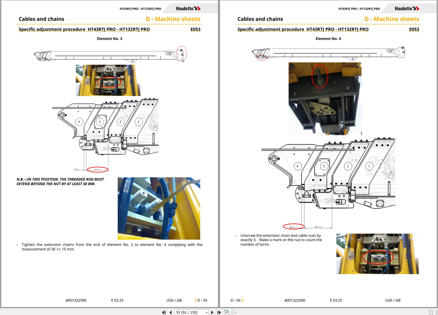 Haulotte Telescopic Booms HT43 RTJ PRO HT132 RTJ PRO Service Repair Manual 4001322580 03.2025 EN (2)