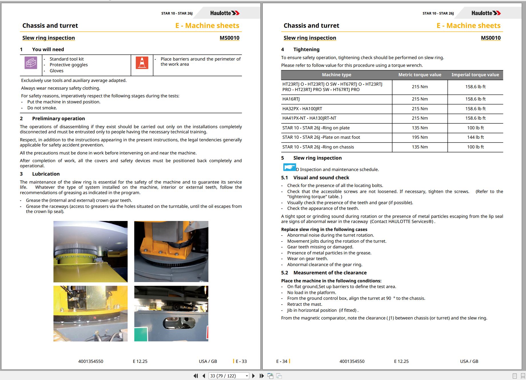 Haulotte Vertical Mast STAR 10 STAR 26J Maintenance Manual 4001354550 12.2025 EN (2)
