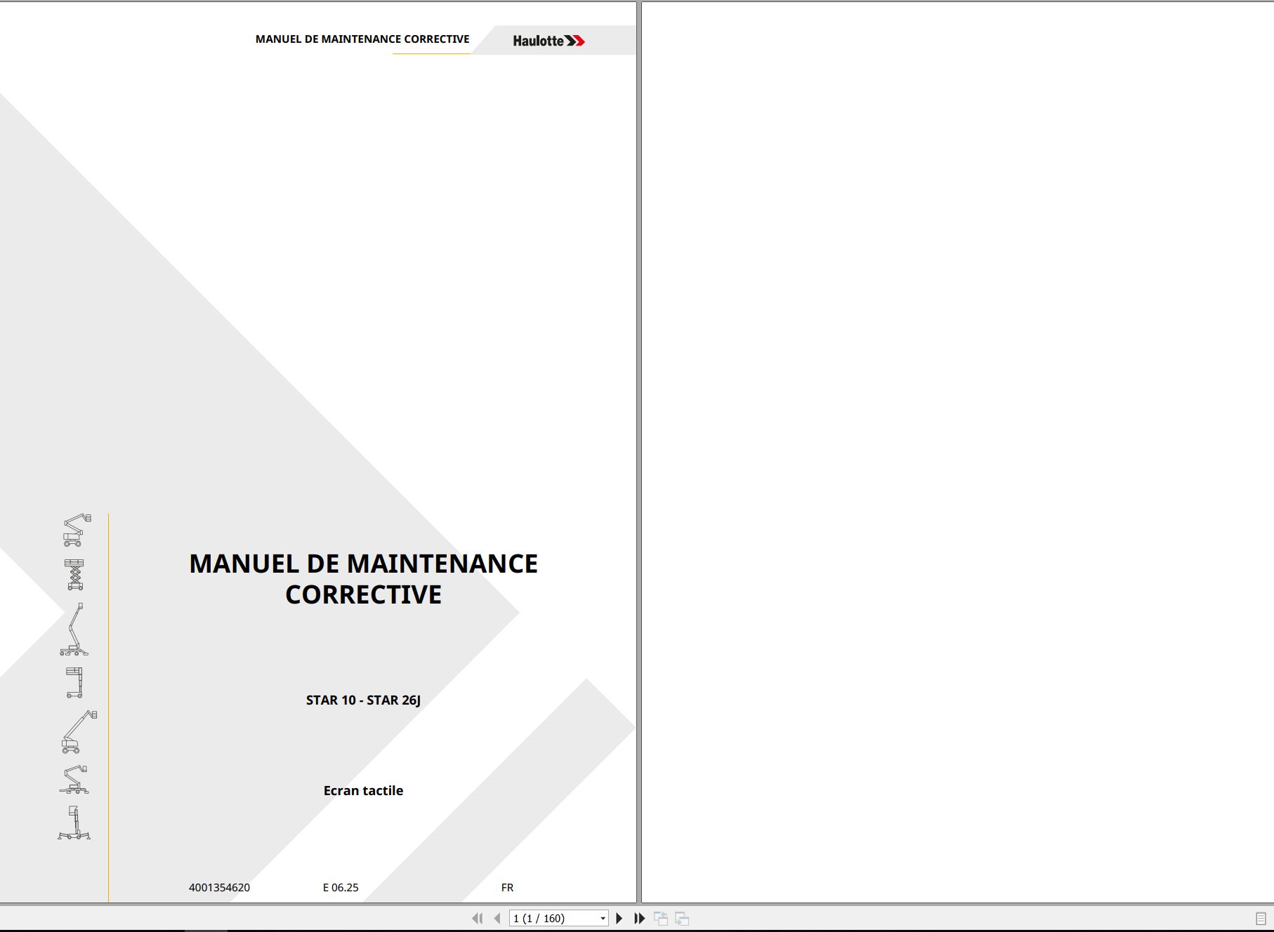 Haulotte Vertical Mast STAR 10 STAR 26J Maintenance Manual 4001354620 06.2025 FR (1)