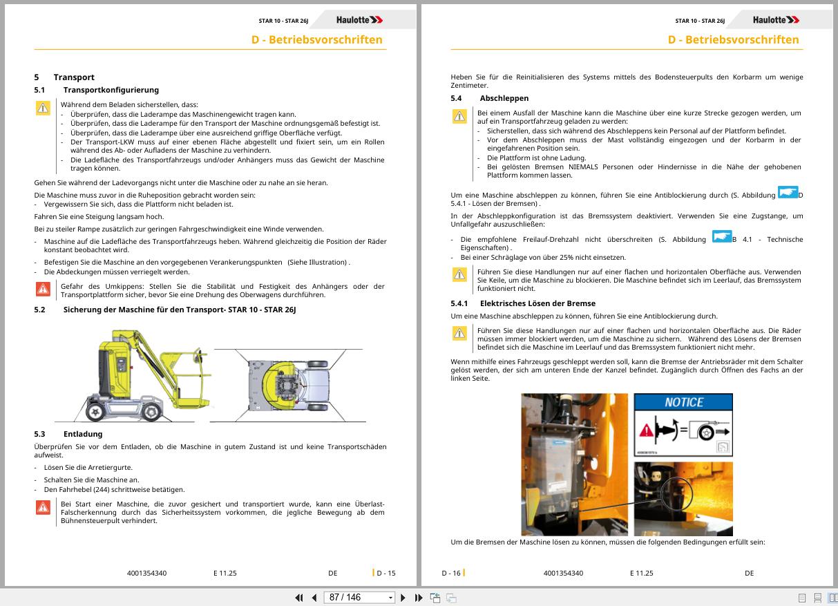 Haulotte Vertical Mast STAR 10 STAR 26J Operators Manual 4001354340 11.2025 DE (2)
