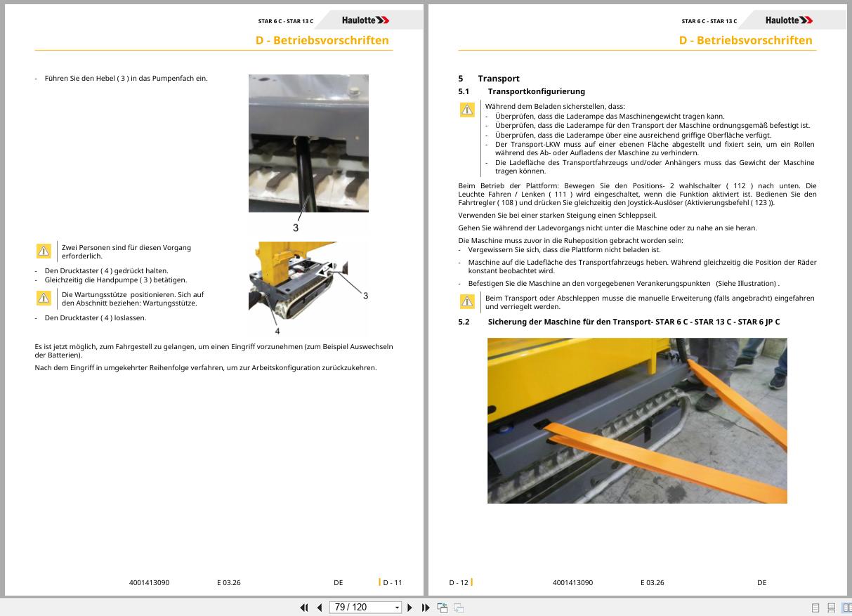 Haulotte Vertical Mast STAR 6 C STAR 13 C Operators Manual 4001413090 03.2026 DE (2)