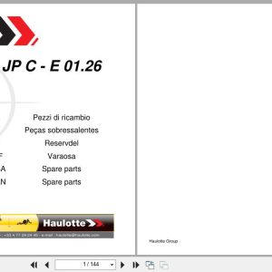 Haulotte Vertical Mast STAR 6 JP C Spare Parts Catalog 4001016030 01.2026 EN FR (1)