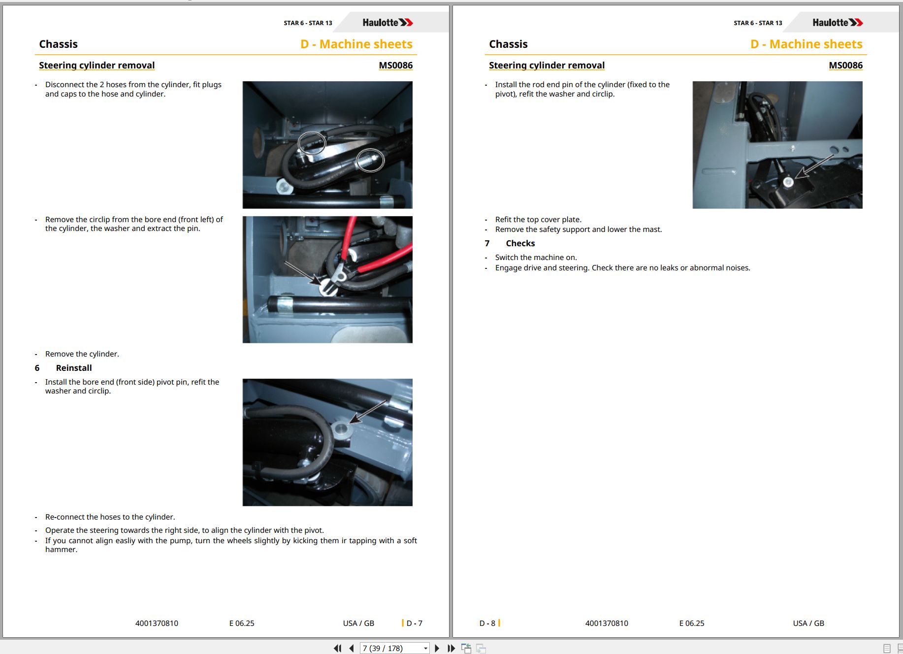 Haulotte Vertical Mast STAR 6 STAR 13 Service Repair Manual 4001370810 06.2025 EN (2)