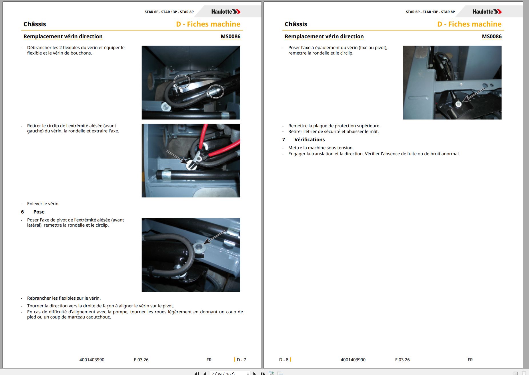 Haulotte Vertical Mast STAR 6P 13P 8P Maintenance Manual 4001403990 03.2026 FR (2)