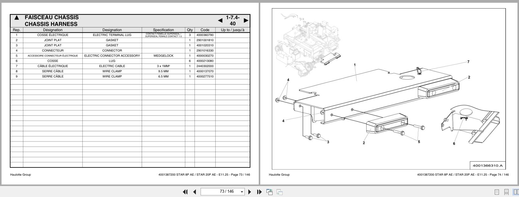 Haulotte Vertical Mast STAR 8P AE 20P AE Spare Parts Catalog 4001387200 11.2025 EN FR (2)