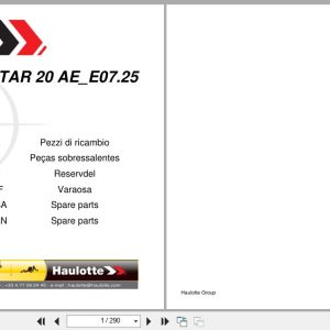 Haulotte Vertical Mast STAR 8S AE STAR 20 AE Spare Parts Catalog 4001102630 07.2025 EN FR (1)