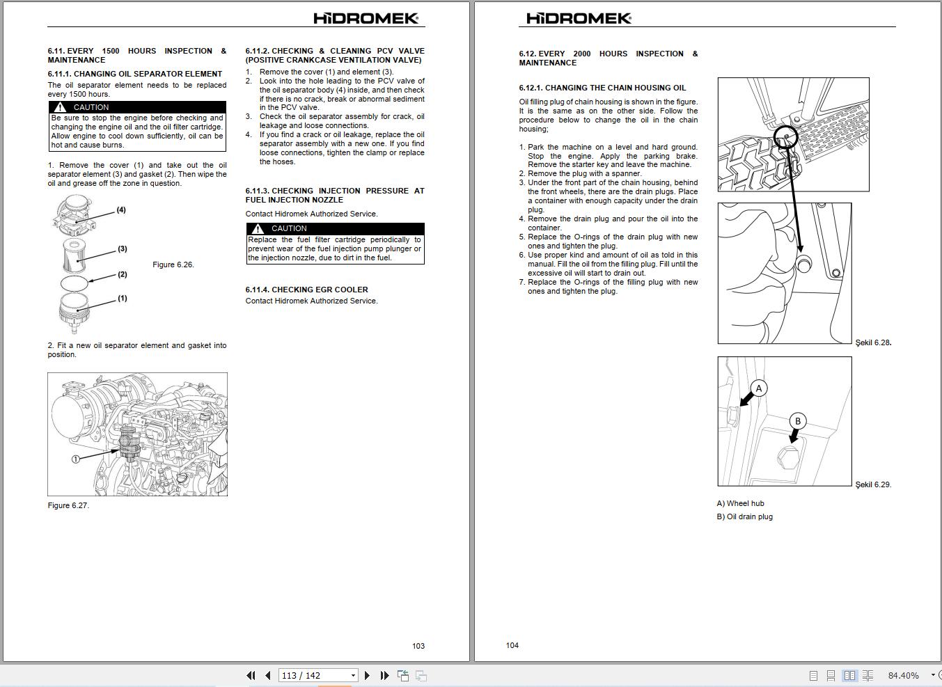 Hidromek Backhoe Loader HMK62SS Stage5 Operation Manual M119702401 2025 (2)