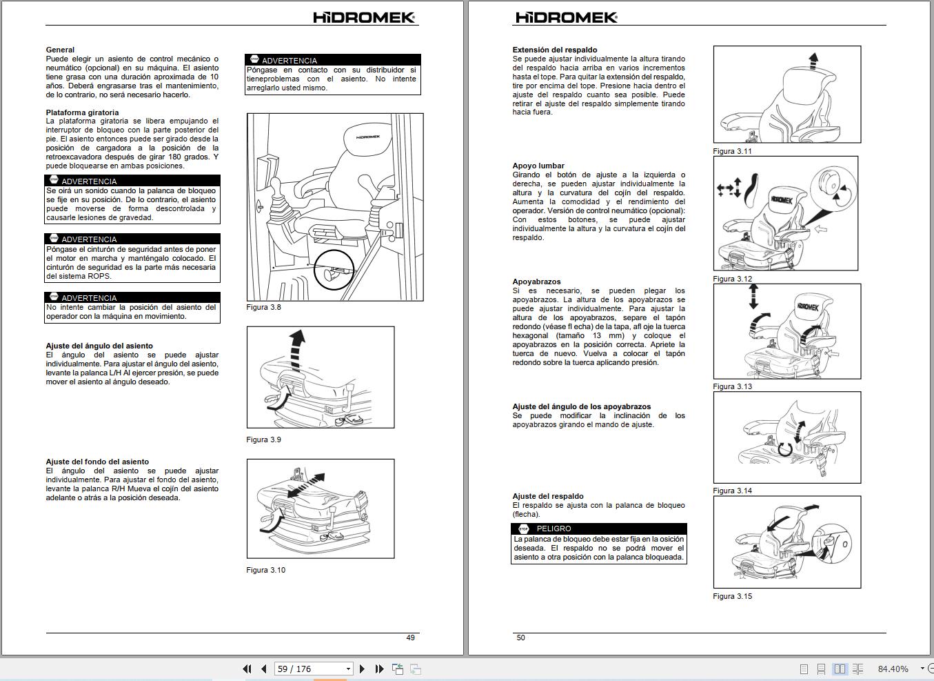 Hidromek Backhoe Loader HMK62SS Stage5 Operation Manual M119702402 2025 ES (2)