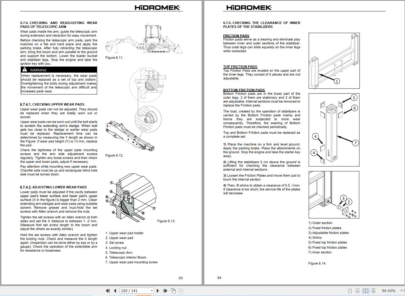 Hidromek Backhoe Loader HMK62T Stage5 Operation Manual M219703401 2025 (2)