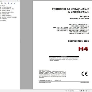 Hidromek Excavator HMK140LC 5 to HMK520LC LR 5 Operation Manual H347325414 2026 SL (1)