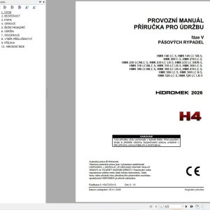 Hidromek Excavator HMK140LC 5 to HMK520LC LR 5 Operation Manual H347325415 2026 CS (1)