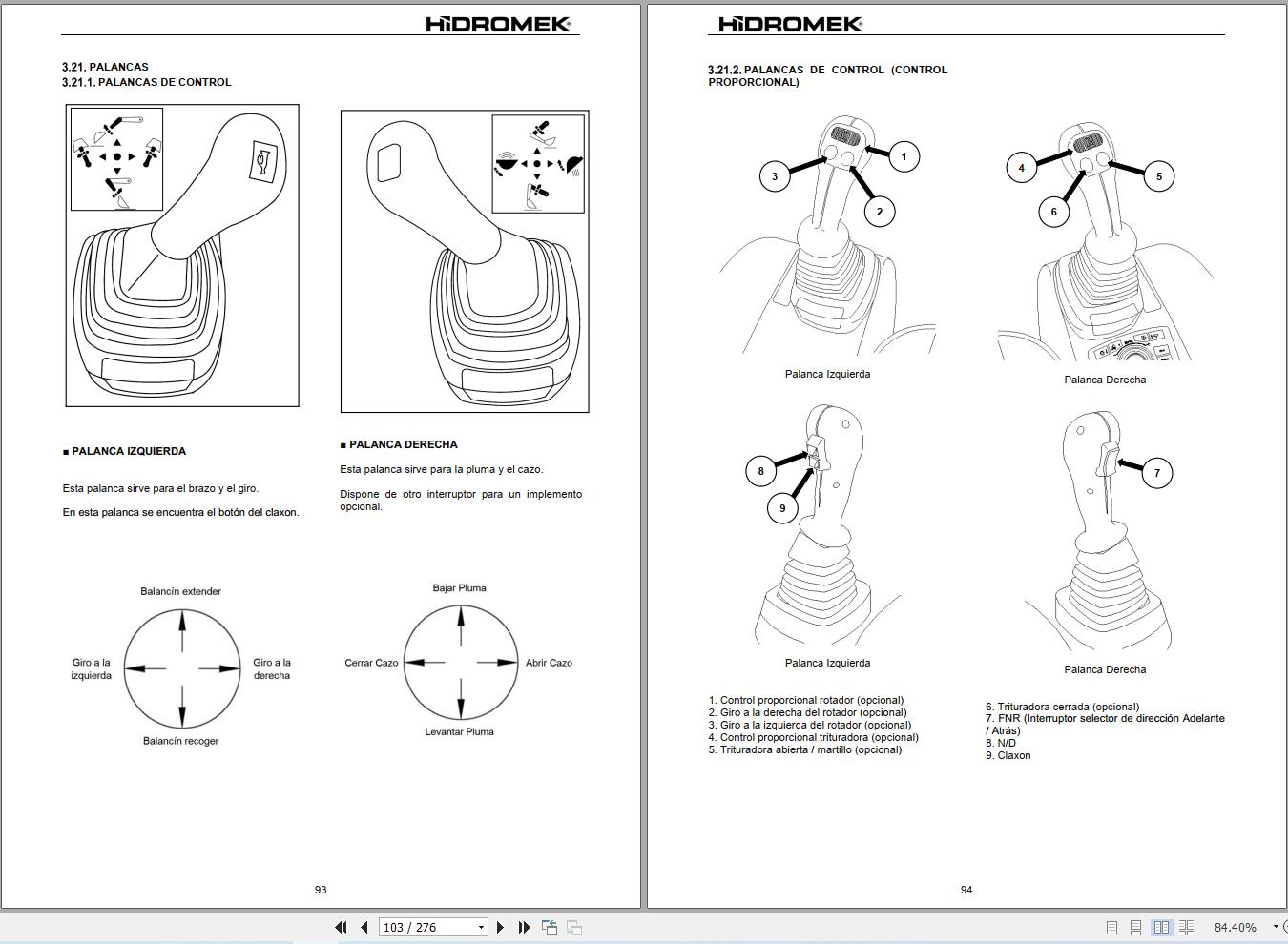 Hidromek Excavator HMK150WR 5 H4 Operation Manual H237355402 2026 ES (2)