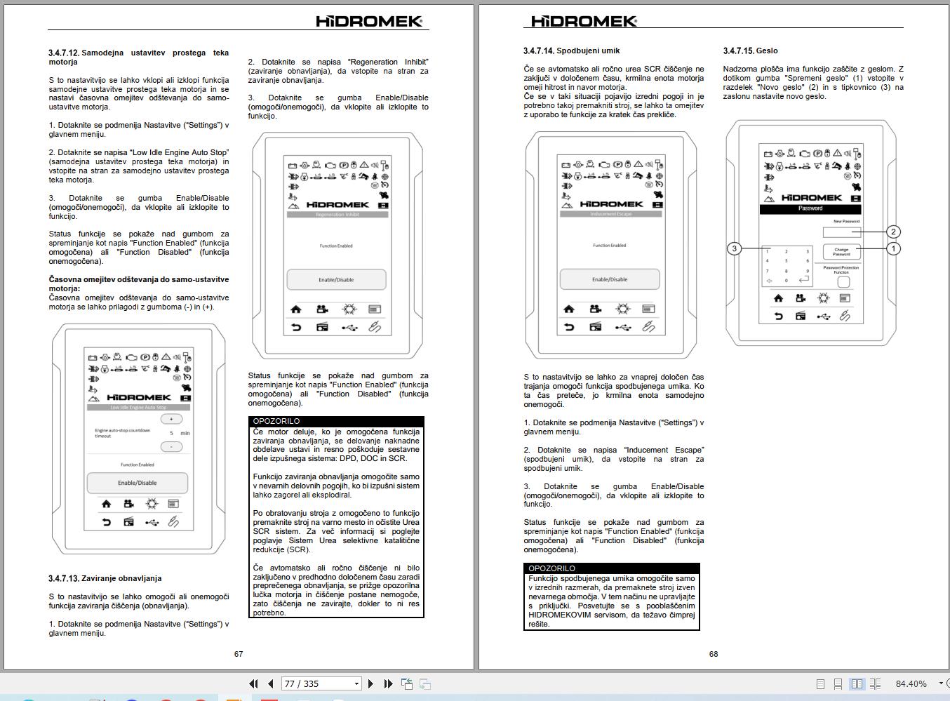 Hidromek Excavator HMK200C 3A to HMK410LC 3A Operation Manual H34732C414 2026 SL (2)