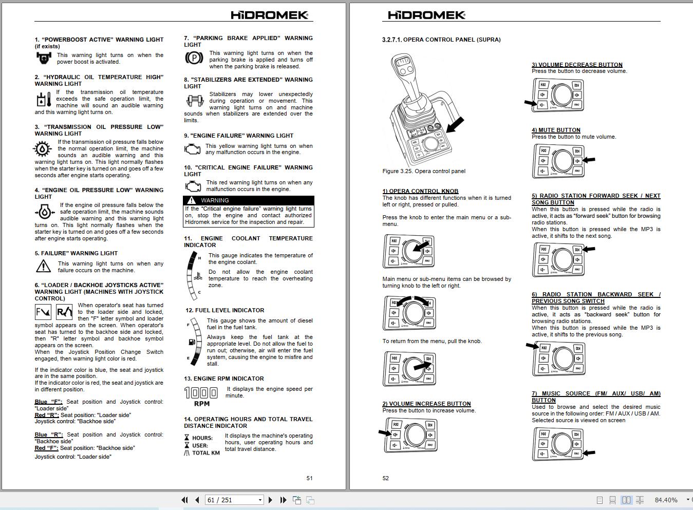 Hidromek HMK102B HMK102S SUPRA & ALPHA K4 Operation Manual Y2502201 2025 (2)