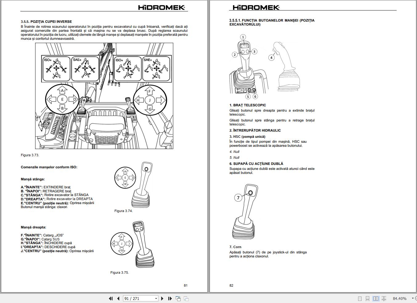 Hidromek HMK102B K4 SUPRA & ALPHA GREENTEC Operation Manual Y2503207 2025 RO (2)
