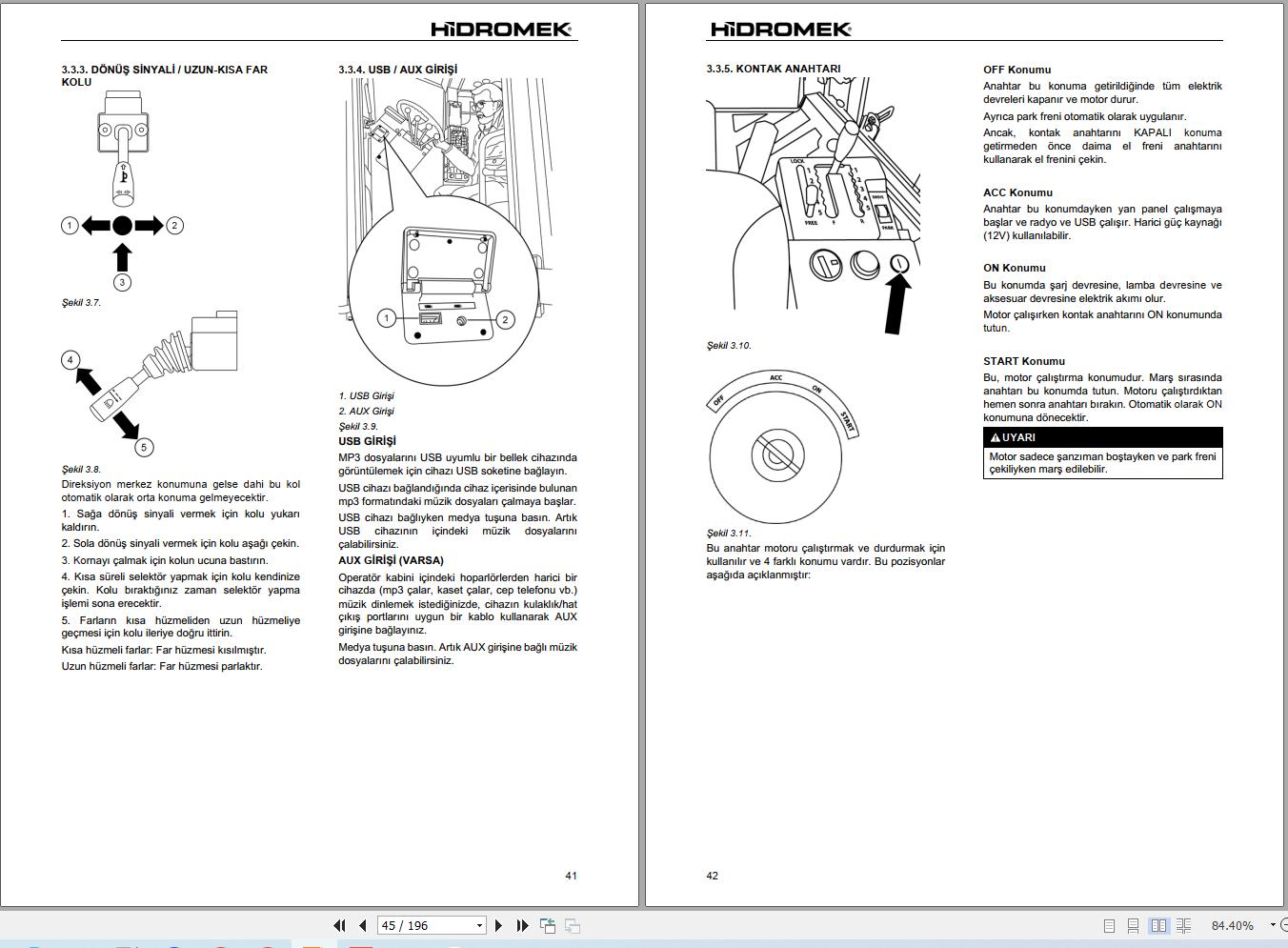 Hidromek Motor Grader HMK230MG 5 Stage 5 Operation Manual R23035400 2026 TR (2)