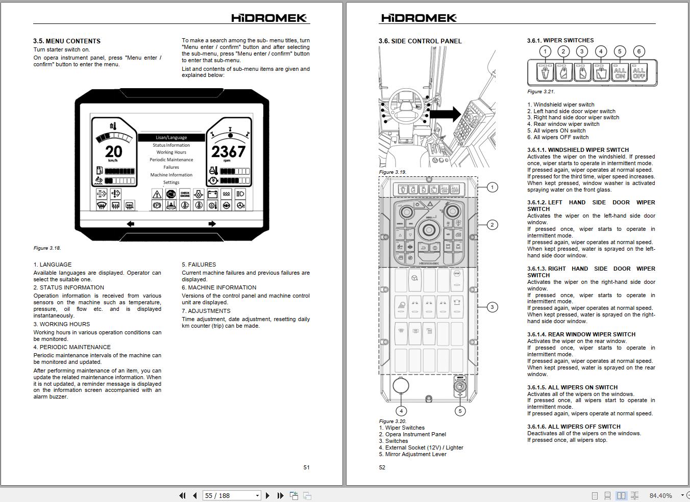 Hidromek Motor Grader HMK230MG 5 Stage 5 Operation Manual R23035401 2026 (2)
